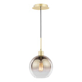 Dar Lycia Pendant Polished Gold and Gold Ombre Glass –  from Amos Lighting + Home