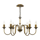 Dar Lydian 6 Light Pendant Antique Bronze Fitting Only