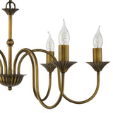 Dar Lydian 6 Light Pendant Antique Bronze Fitting Only
