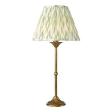 Dar Lydian Table Lamp Antique Bronze With Ikat Green Shade