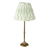 Dar Lydian Table Lamp Antique Bronze With Ikat Green Shade