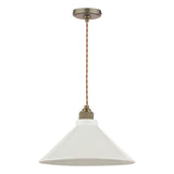 Joules Lynton Pendant Satin Bronze and Cream Ceramic