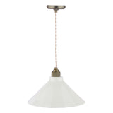 Joules Lynton Pendant Satin Bronze and Cream Ceramic