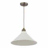 Joules Lynton Pendant Satin Bronze and Cream Ceramic