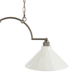 Joules Lynton 2 Light Pendant Satin Bronze and Cream Ceramic
