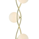 Dar Lysandra 4 Light Floor Lamp Polished Gold and Opal Glass –  from Amos Lighting + Home