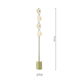 Dar Lysandra 4 Light Floor Lamp Polished Gold and Opal Glass –  from Amos Lighting + Home