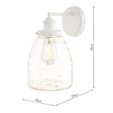 Laura Ashley Ainsworth Outdoor Wall Light Matt Cream Glass IP44 –  from Amos Lighting + Home