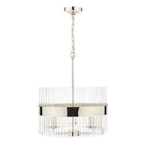 Laura Ashley Alexa 3 Light Pendant Polished Nickel & Glass Rods –  from Amos Lighting + Home