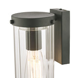 Laura Ashley Arthur Outdoor Wall Light Matt Black Glass IP44 –  from Amos Lighting + Home