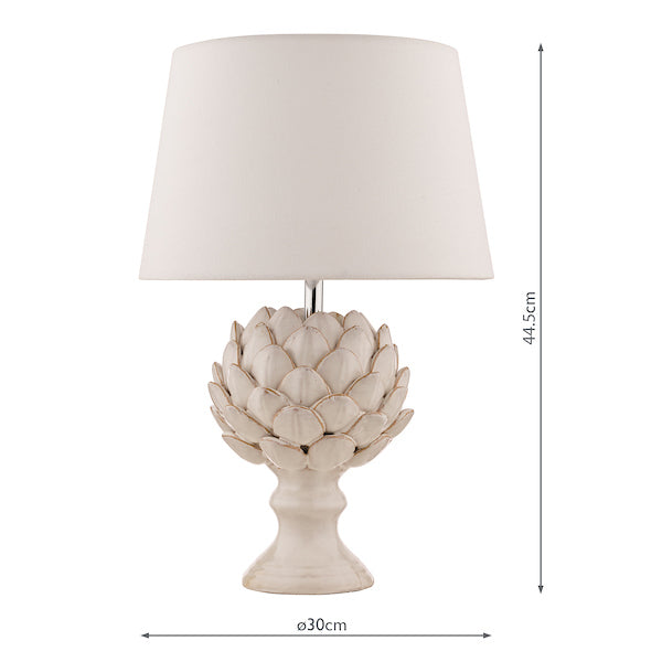 Laura Ashley Artichoke Ceramic Table Lamp with Shade –  from Amos Lighting + Home