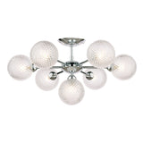 Laura Ashley Atherton Semi Flush Ceiling Light Polished Chrome Glass –  from Amos Lighting + Home