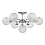 Laura Ashley Atherton Semi Flush Ceiling Light Polished Chrome Glass –  from Amos Lighting + Home