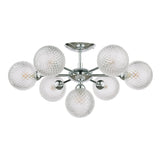 Laura Ashley Atherton Semi Flush Ceiling Light Polished Chrome Glass –  from Amos Lighting + Home