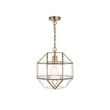 Laura Ashley Blackwell Pendant Antique Brass Glass –  from Amos Lighting + Home