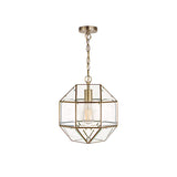 Laura Ashley Blackwell Pendant Antique Brass Glass –  from Amos Lighting + Home