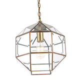 Laura Ashley Blackwell Pendant Antique Brass Glass –  from Amos Lighting + Home