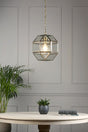 Laura Ashley Blackwell Pendant Antique Brass Glass –  from Amos Lighting + Home