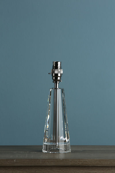 Laura Ashley Blake Cut Glass Crystal Obelisk Table Lamp Base Small Amos Lighting Home