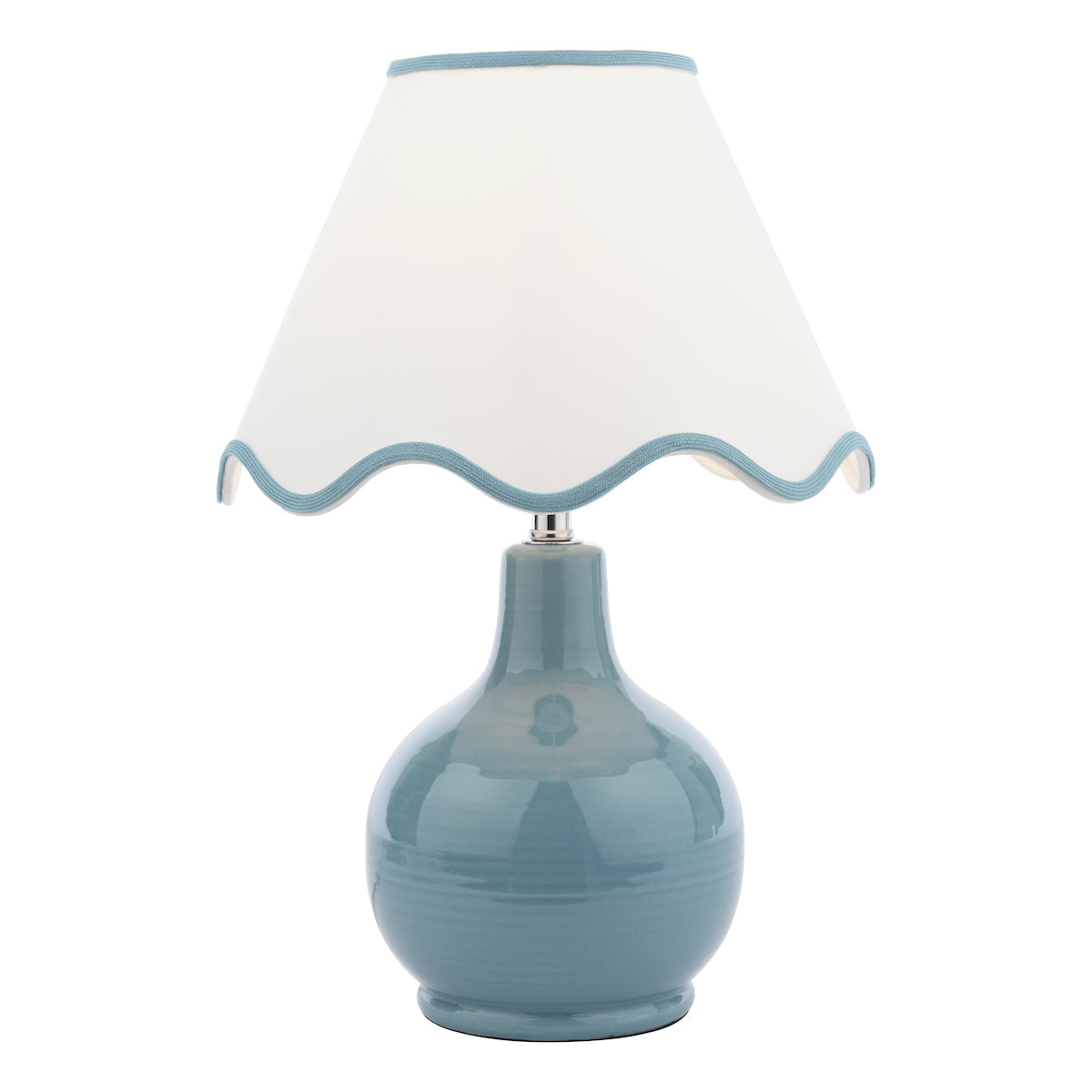 Laura Ashley Bramhope Table Lamp Blue Ceramic –  from Amos Lighting + Home