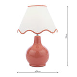 Laura Ashley Bramhope Table Lamp Terracotta –  from Amos Lighting + Home