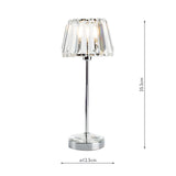 Laura Ashley Capri Small Table Lamp Polished Chrome –  from Amos Lighting + Home