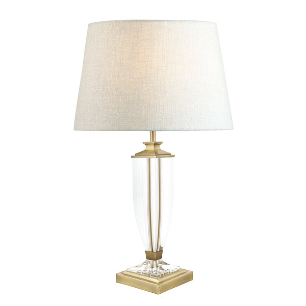 Laura Ashley Carson Medium Table Lamp Antique Brass & Crystal –  from Amos Lighting + Home