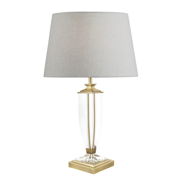 Laura Ashley Carson Medium Table Lamp Antique Brass & Crystal –  from Amos Lighting + Home