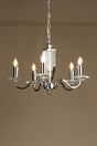 Laura Ashley Carson 5 Light Chandelier Cut Glass & Polished Nickel –  from Amos Lighting + Home