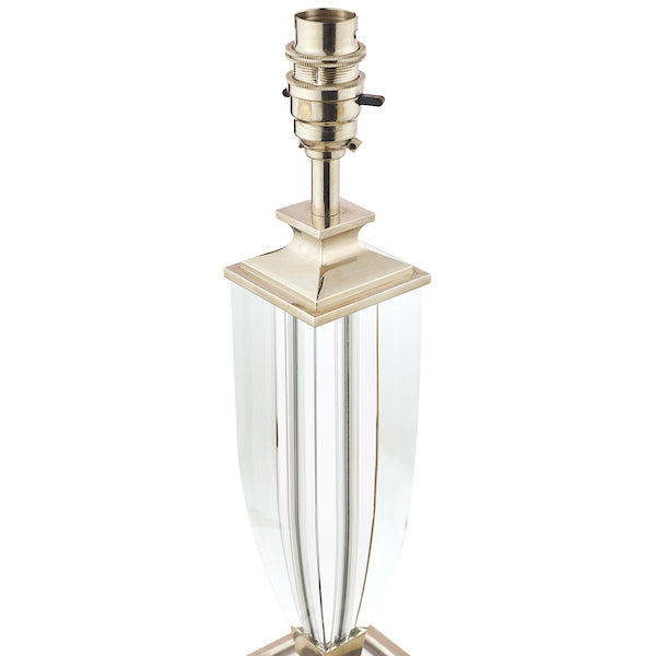 Laura Ashley Carson Medium Table Lamp Polished Nickel & Crystal –  from Amos Lighting + Home