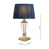 Laura Ashley Carson Small Table Lamp Antique Brass & Crystal –  from Amos Lighting + Home