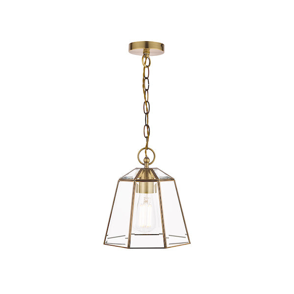 Laura Ashley Clayton Pendant Antique Brass –  from Amos Lighting + Home