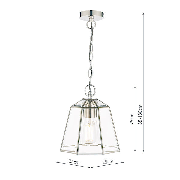 Laura Ashley Clayton Pendant Polished Silver –  from Amos Lighting + Home