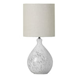 Laura Ashley Confetti Table Lamp White Art Glass –  from Amos Lighting + Home