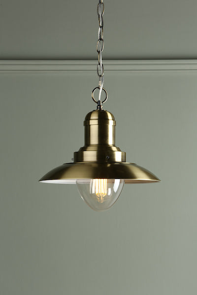 Laura Ashley Corbridge Pendant Antique Brass –  from Amos Lighting + Home