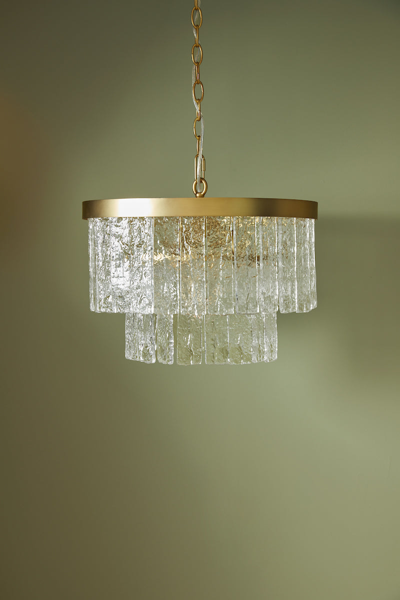 Laura Ashley Durnsford Pendant Matt Antique Brass from Amos Lighting + Home