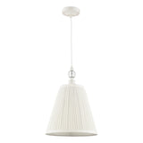 Laura Ashley Ellis Pendant Satin Cream and Crystal –  from Amos Lighting + Home