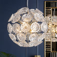 Laura Ashley Elwick 6 Light Pendant Chandelier Matt Brass & Crystal –  from Amos Lighting + Home