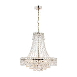 Laura Ashley Enid 5 Light Chandelier Polished Nickel & Cut Glass –  from Amos Lighting + Home