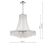 Laura Ashley Enid 5 Light Grand Chandelier Polished Nickel & Cut Glass –  from Amos Lighting + Home