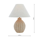 Laura Ashley Fernhill Table Lamp Matt Cream –  from Amos Lighting + Home