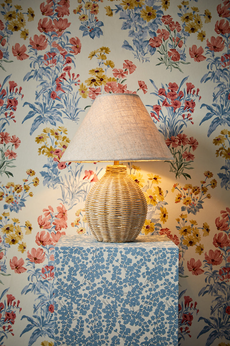 Laura Ashley Fernhill Matt Cream Table Lamp | Neutral Versatile
