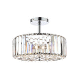 Laura Ashley Fernhurst Polished Chrome 3 Light Art Deco Semi-Flush Ceiling Light –  from Amos Lighting + Home