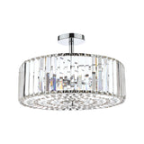 Laura Ashley Fernhurst Polished Chrome 4 Light Art Deco Semi Flush Ceiling Light –  from Amos Lighting + Home