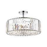 Laura Ashley Fernhurst Polished Chrome 4 Light Art Deco Semi Flush Ceiling Light –  from Amos Lighting + Home