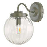 Laura Ashley Georgie Outdoor Wall Light Matt Grey Glass IP44 –  from Amos Lighting + Home