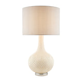 Laura Ashley Grace Table Lamp Patterned Glass with Shade –  from Amos Lighting + Home