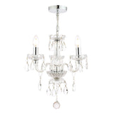 Laura Ashley Harriet 3 Light Crystal & Polished Chrome Chandelier –  from Amos Lighting + Home