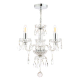 Laura Ashley Harriet 3 Light Crystal & Polished Chrome Chandelier –  from Amos Lighting + Home