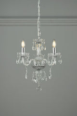 Laura Ashley Harriet 3 Light Crystal & Polished Chrome Chandelier –  from Amos Lighting + Home